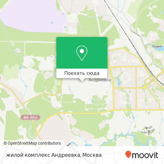 Карта жилой комплекс Андреевка