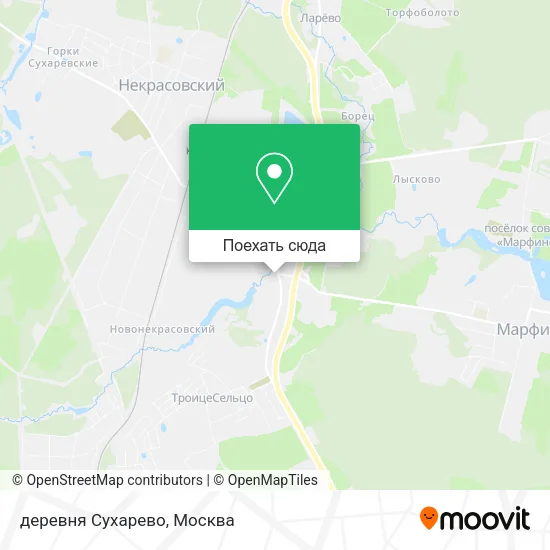 Карта деревня Сухарево