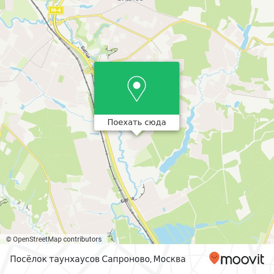 Карта Посёлок таунхаусов Сапроново