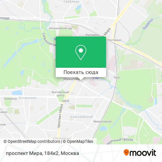 Карта проспект Мира, 184к2