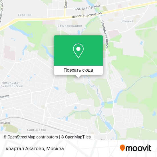 Карта квартал Акатово