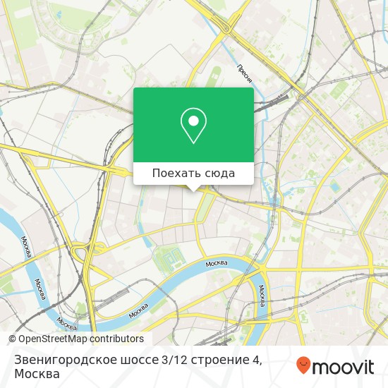 Карта Звенигородское шоссе 3 / 12 строение 4