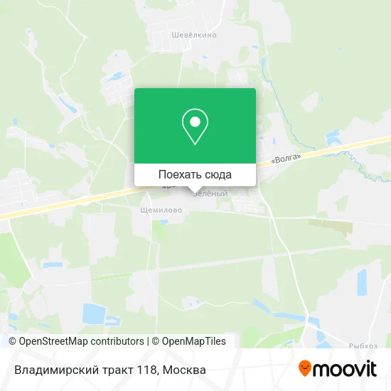 Карта Владимирский тракт 118