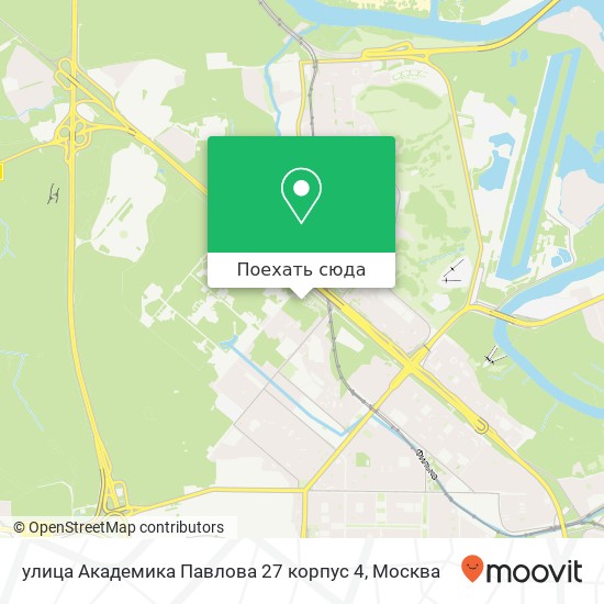 Карта улица Академика Павлова 27 корпус 4