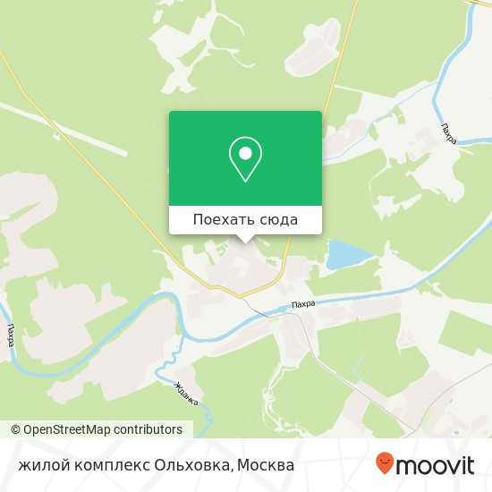 Карта жилой комплекс Ольховка