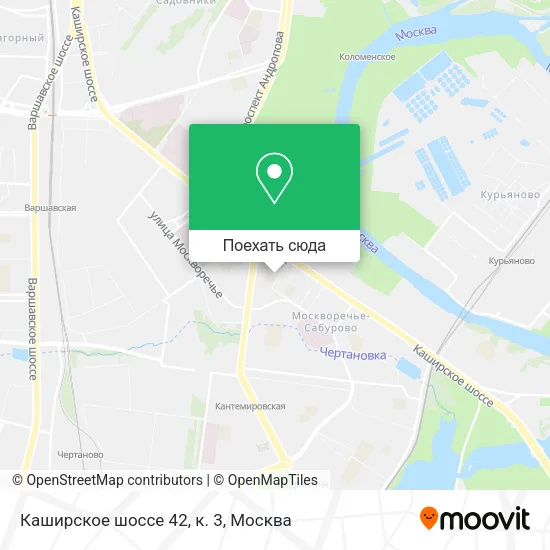 Карта Каширское шоссе 42, к. 3
