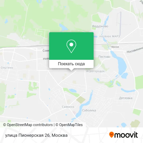 Карта улица Пионерская 26