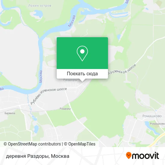 Карта деревня Раздоры