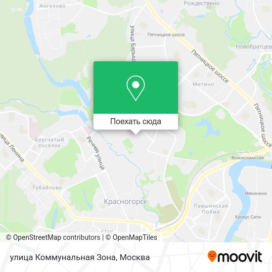 Карта улица Коммунальная Зона