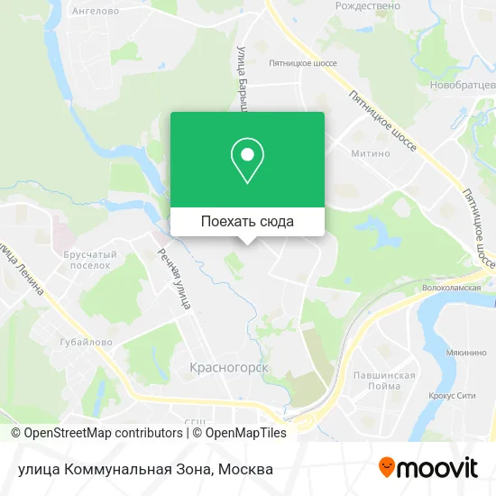 Карта улица Коммунальная Зона