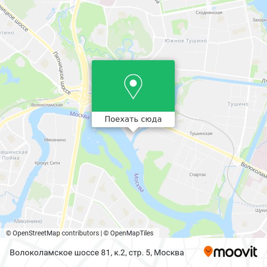 Карта Волоколамское шоссе 81, к.2, стр. 5