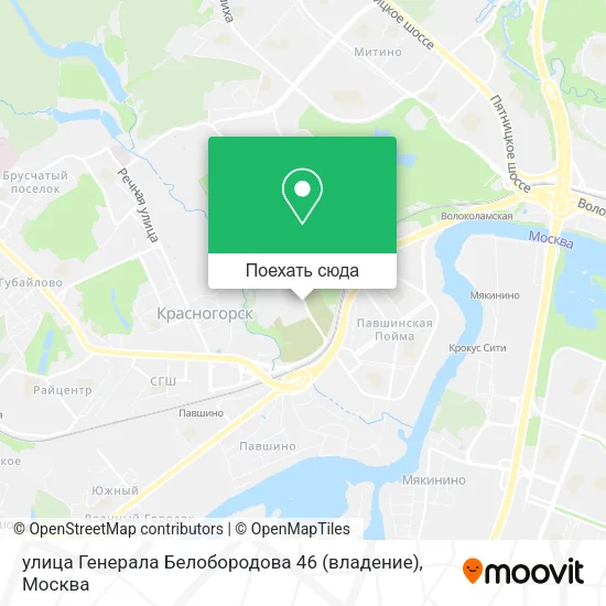 Карта улица Генерала Белобородова 46 (владение)