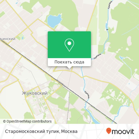 Карта Старомосковский тупик