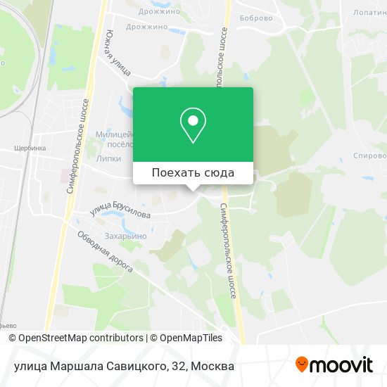 Карта улица Маршала Савицкого, 32