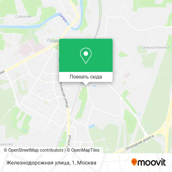 Карта Железнодорожная улица, 1
