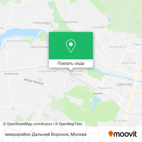 Карта микрорайон Дальний Воронок