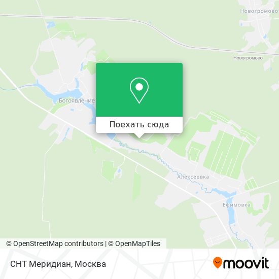 Карта СНТ Меридиан