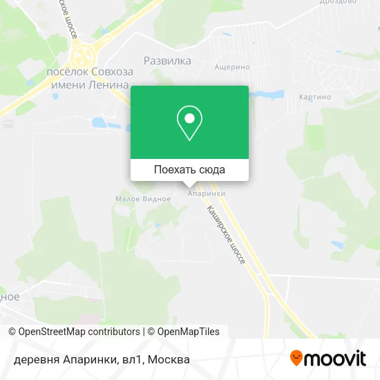 Карта деревня Апаринки, вл1