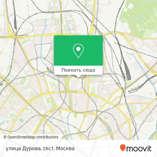 Карта улица Дурова, 26с1