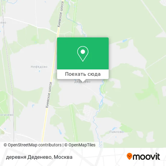 Карта деревня Деденево