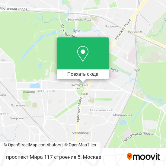 Карта проспект Мира 117 строение 5