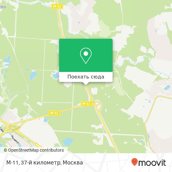 Карта М-11, 37-й километр