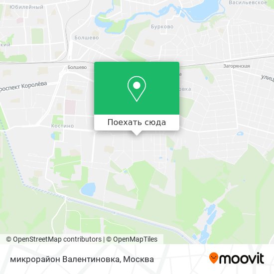 Карта микрорайон Валентиновка