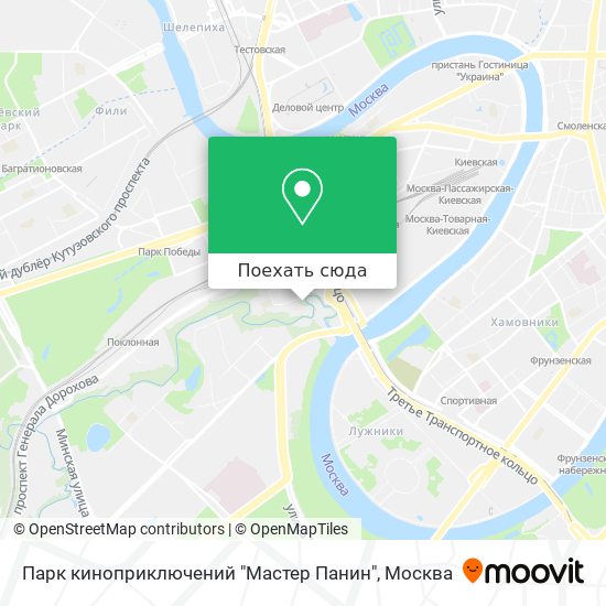 Карта Парк киноприключений "Мастер Панин"