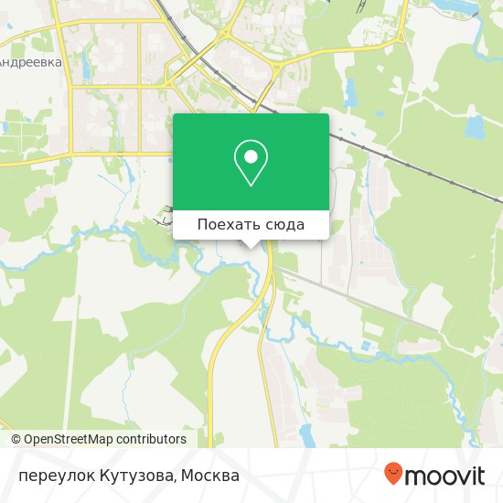 Карта переулок Кутузова