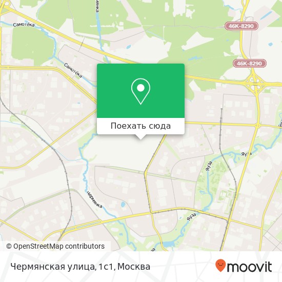 Карта Чермянская улица, 1с1
