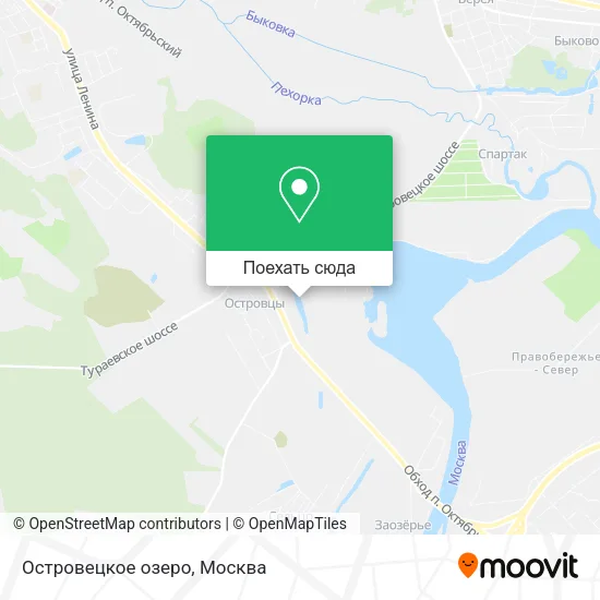 Карта Островецкое озеро