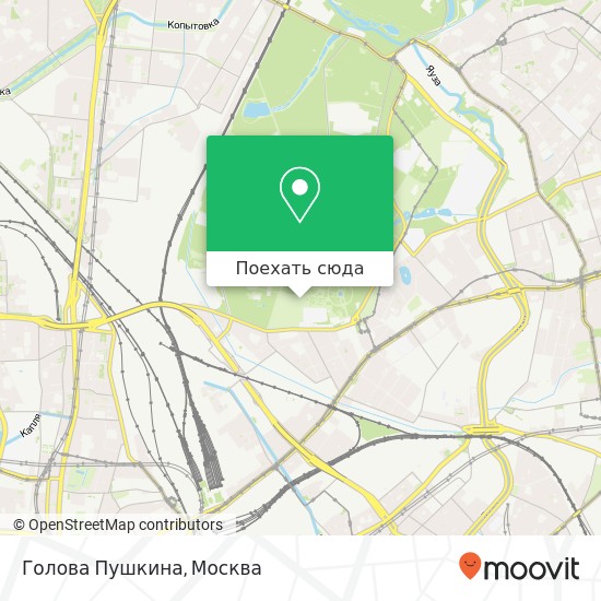 Карта Голова Пушкина