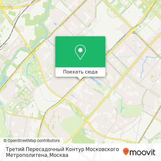 Карта Третий Пересадочный Контур Московского Метрополитена