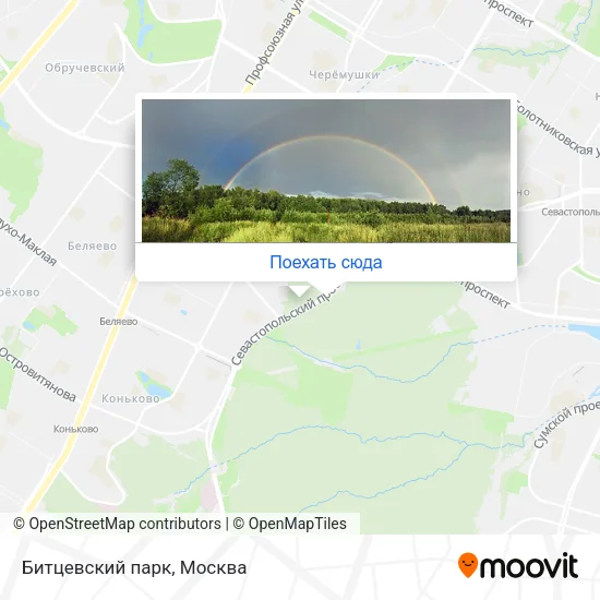 Карта Битцевский парк