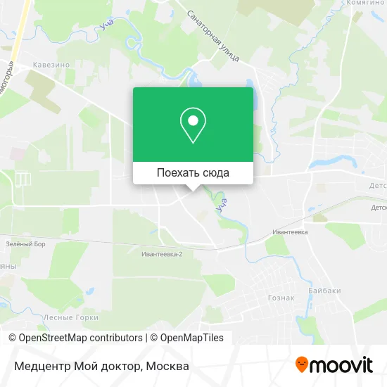 Карта Медцентр Мой доктор