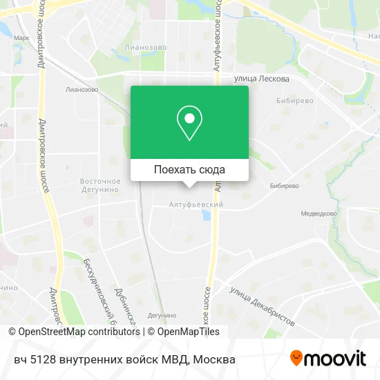 Карта вч 5128 внутренних войск МВД