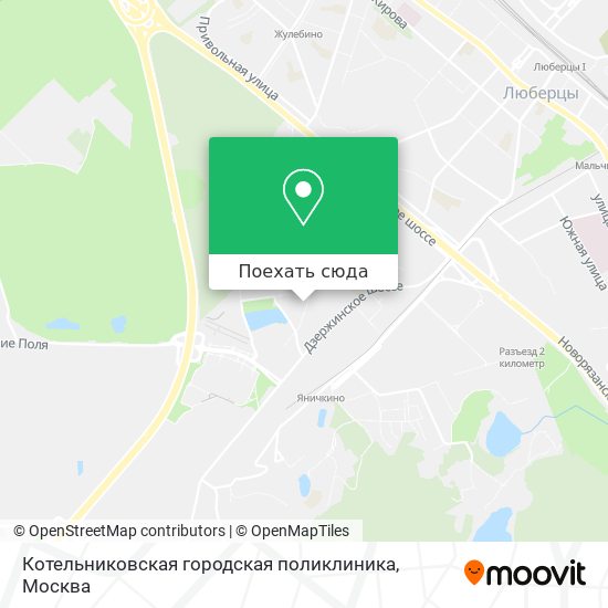 Карта Котельниковская городская поликлиника
