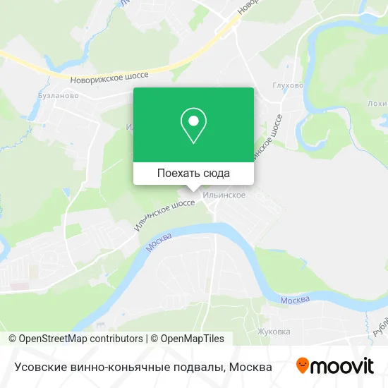 Карта Усовские винно-коньячные подвалы