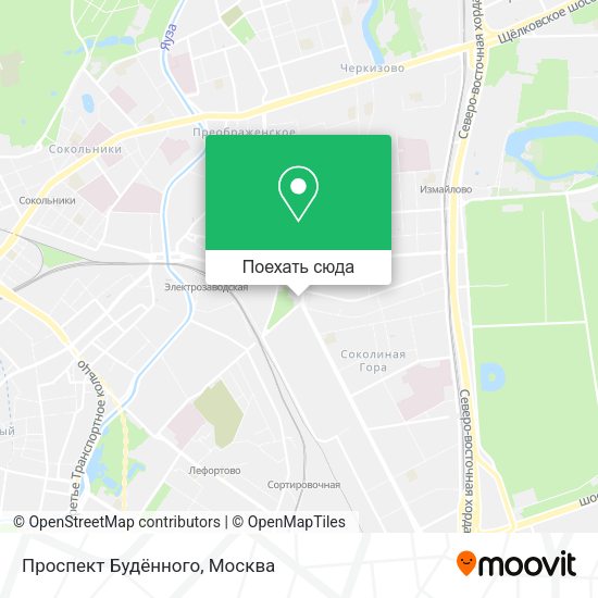 Карта Проспект Будённого
