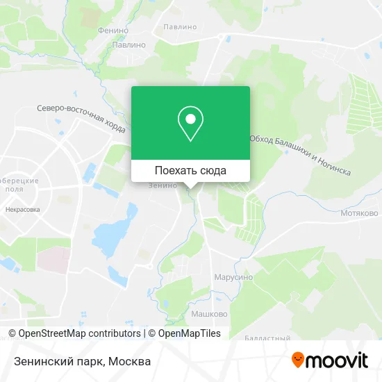 Карта Зенинский парк