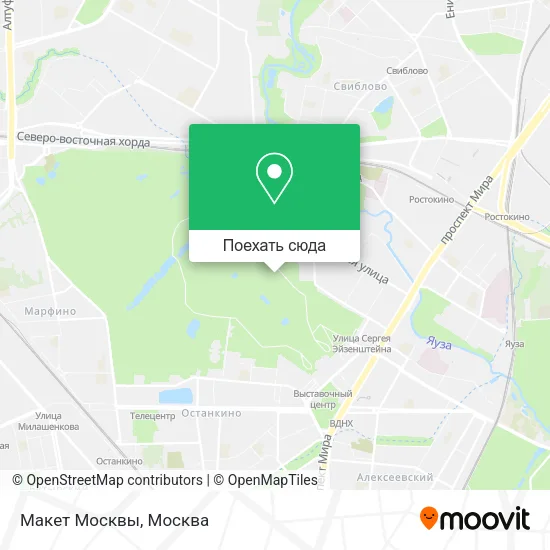 Карта Макет Москвы