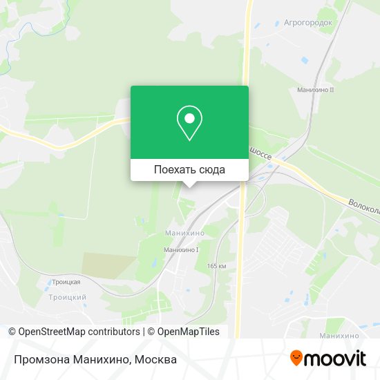 Карта Промзона Манихино