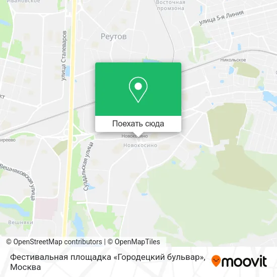 Карта Фестивальная площадка «Городецкий бульвар»