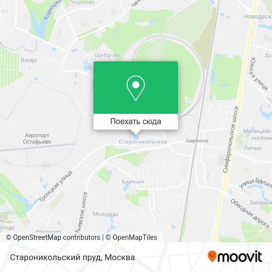 Карта Староникольский пруд