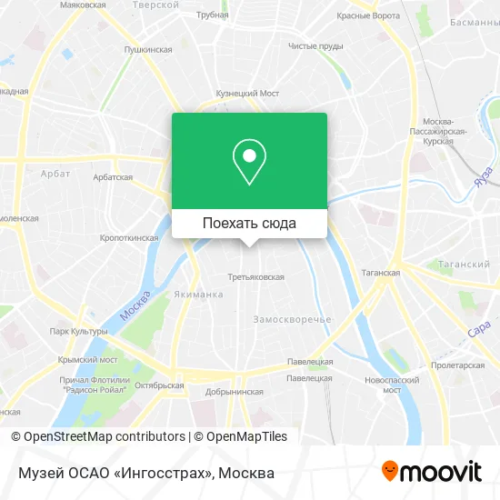 Карта Музей ОСАО «Ингосстрах»