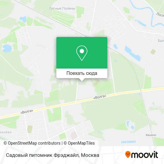 Карта Садовый питомник Фрэджайл