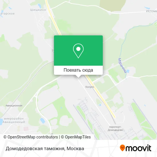 Карта Домодедовская таможня