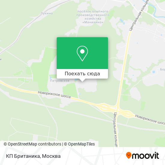 Карта КП Британика