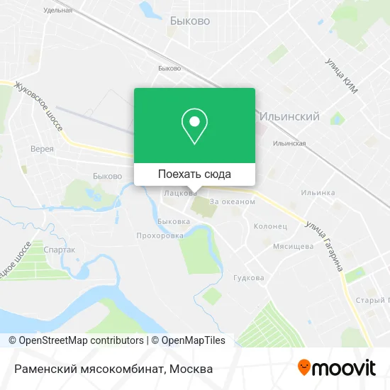 Карта Раменский мясокомбинат