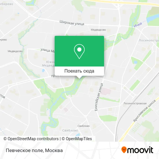 Карта Певческое поле